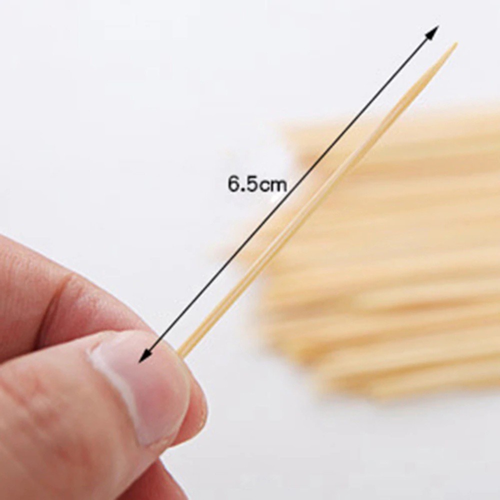 Túi 200 Tăm Xỉa Răng Bằng Tre Tự Nhiên Dùng Một Lần Cho Nhà Hàng Ada