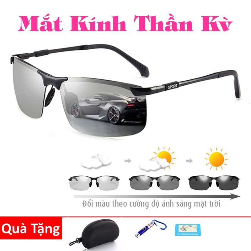 Mắt Kính thần kỳ Tech Pro Mắt kính Phân Cực Đổi Màu Ngày và đêm