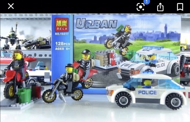 Bộ đồ chơi lắp ráp lego City Urban 10417 xếp hình cảnh sát bắt cướp