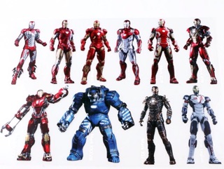 Sticker miếng dán mô hình Iron man
