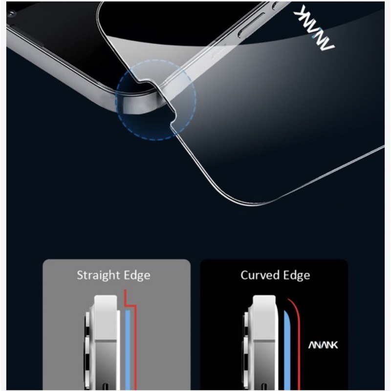 Kính cường lực full màn cho Smart IPhone 14 Promax , 13 Promax ,13 Pro , 12 Promax chính hãng ANANK công nghệ Nhật bản