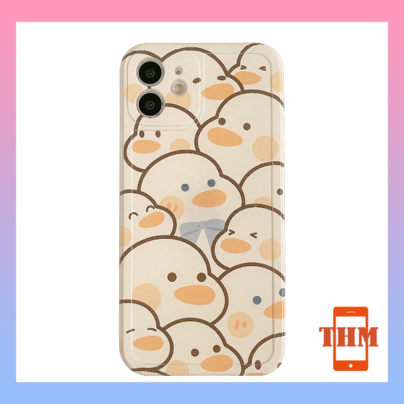 Ốp Điện Thoại TPU Hình Vịt Trắng Cho iphone 11 12 13 14 pro max 6 6s 6splus 7 7plus 8 8plus-312