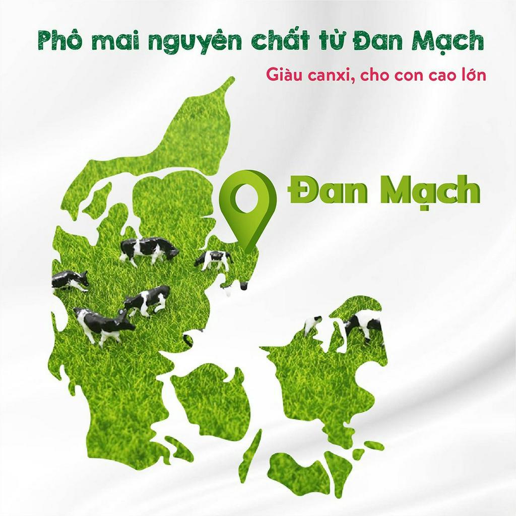 Phô mai tách muối Mămmy dạng bột rắc cơm, cháo cho bé ăn dặm, hộp 10 ống