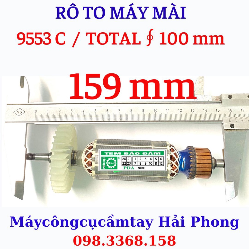 RÔ TO máy mài TOTAL Ф100 ~ GEOX Ф100 ... § Mod. 9553 C Ф32 mm