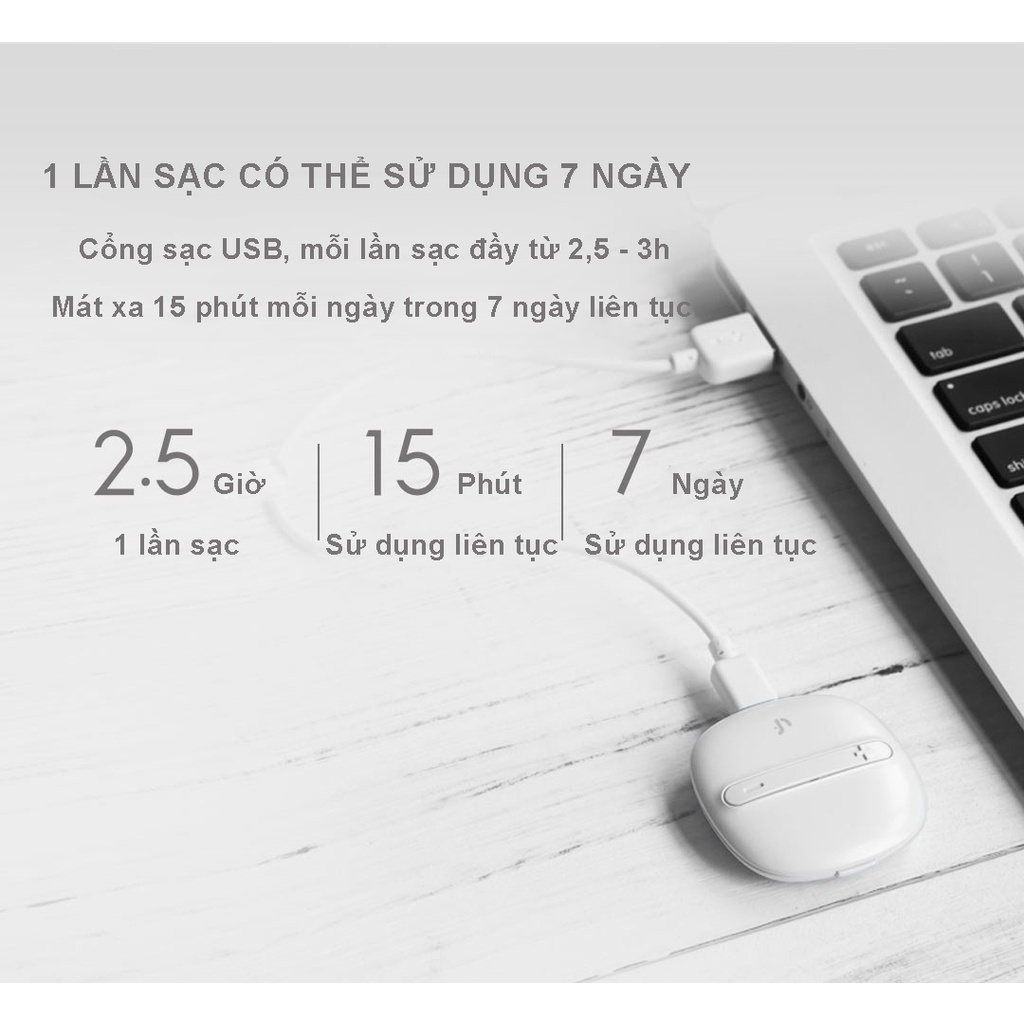 Miếng dán massage mini Xiaomi LR-H007 - Máy massage Xiaomi Leravan  LR-H006- Minh Tín Shop