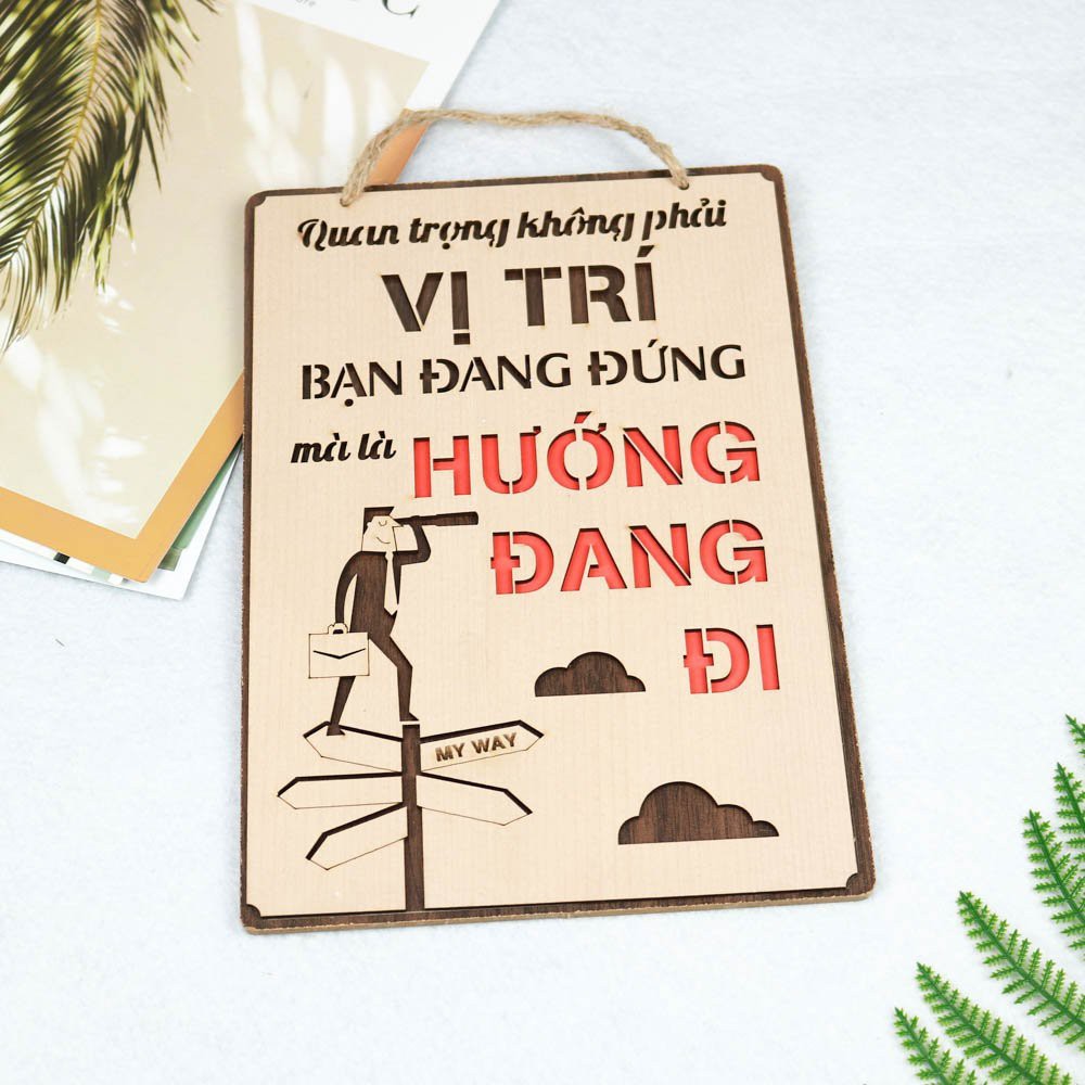 [Mã LIFEXANH03 giảm 10% đơn 500K] BẢNG TREO ĐỘNG LỰC, CHỮ SLOGAN Nhiều mẫu