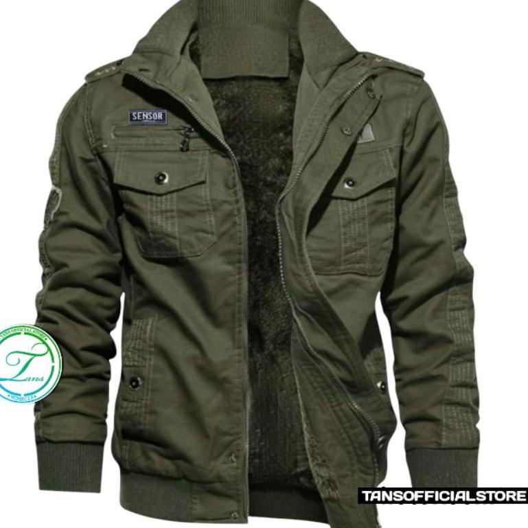 Giá xuống! Áo Khoác Bomber Bằng Vải Canvas Thêu Họa Tiết Rằn Ri Thanh Lịch Dành Cho Nam
