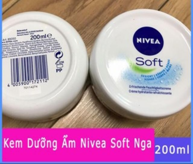 Kem dưỡng ẩm toàn thân Nivea Nga 200ml dành cho mọi loại da.