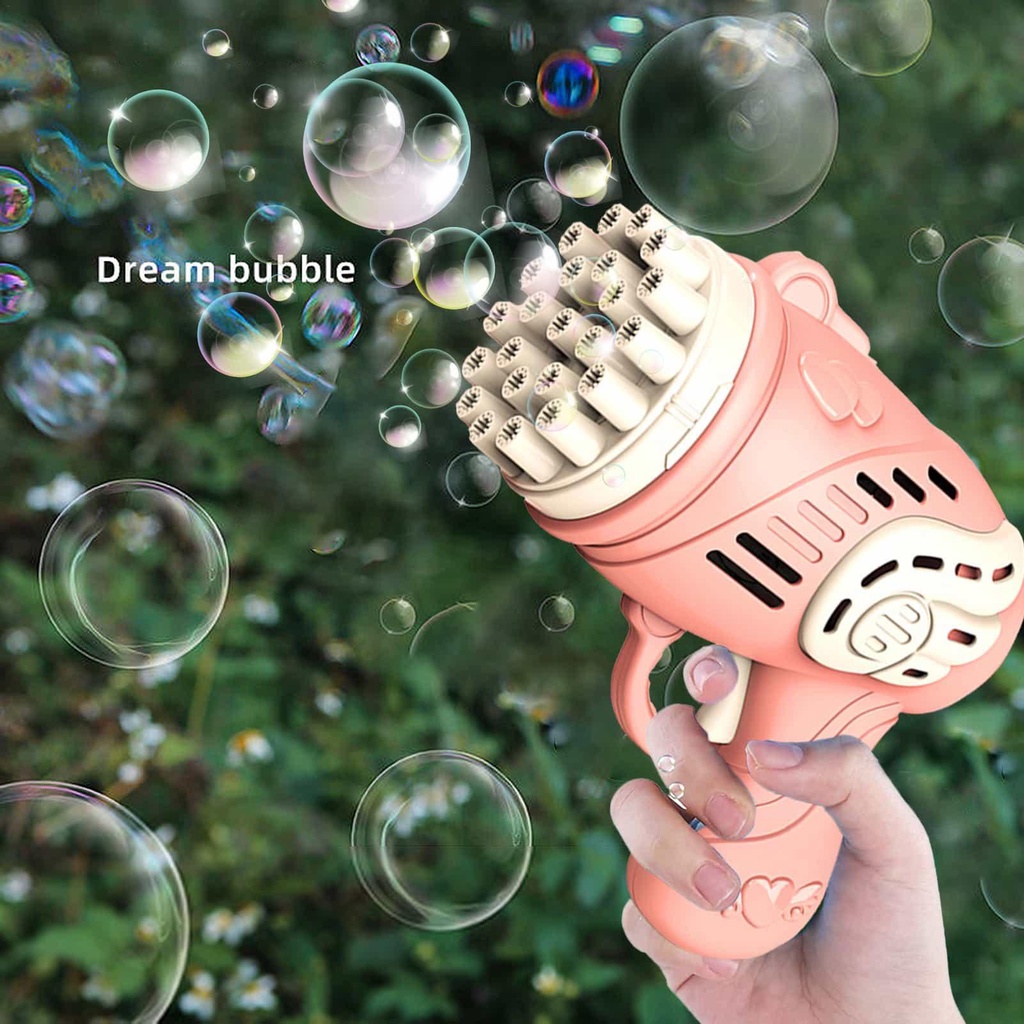 Súng Bắn Bong Bóng Tự Động 23 Lỗ Cho Bé