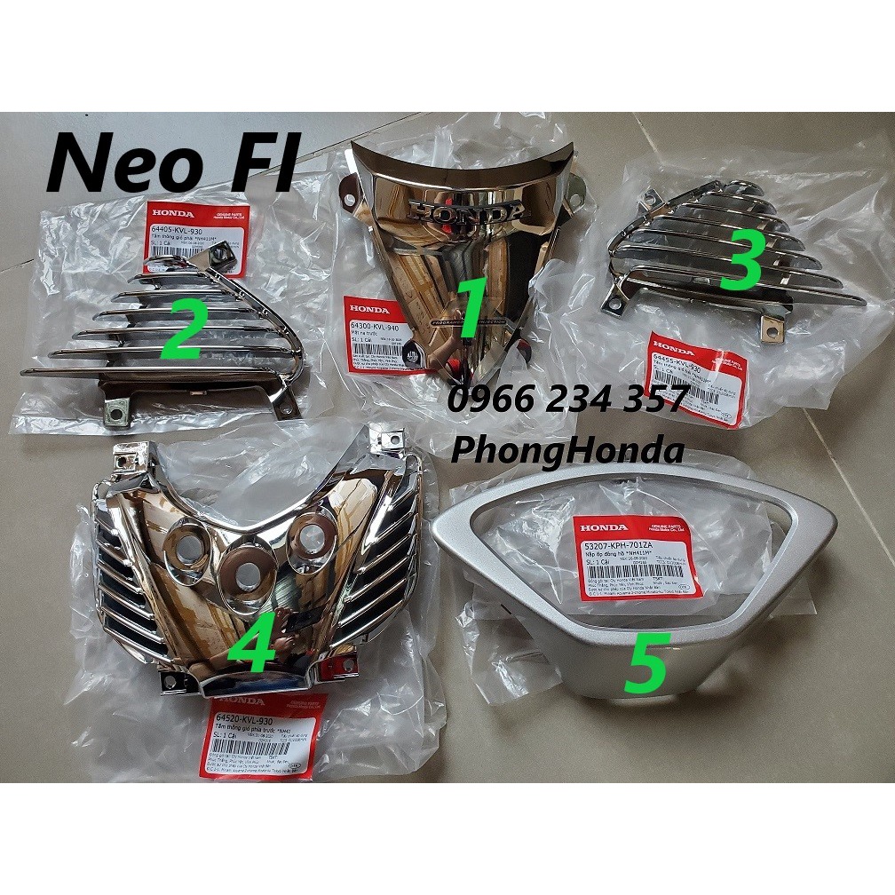 các chi tiết nhỏ dàn áo Fu Neo xăng cơ , Neo GT , Neo Fi chính hãng honda