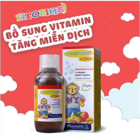 [Siro bổ sung vitamin] Fitobimbi Vitemix - bổ sung Vitamin và khoáng chất thiết yếu
