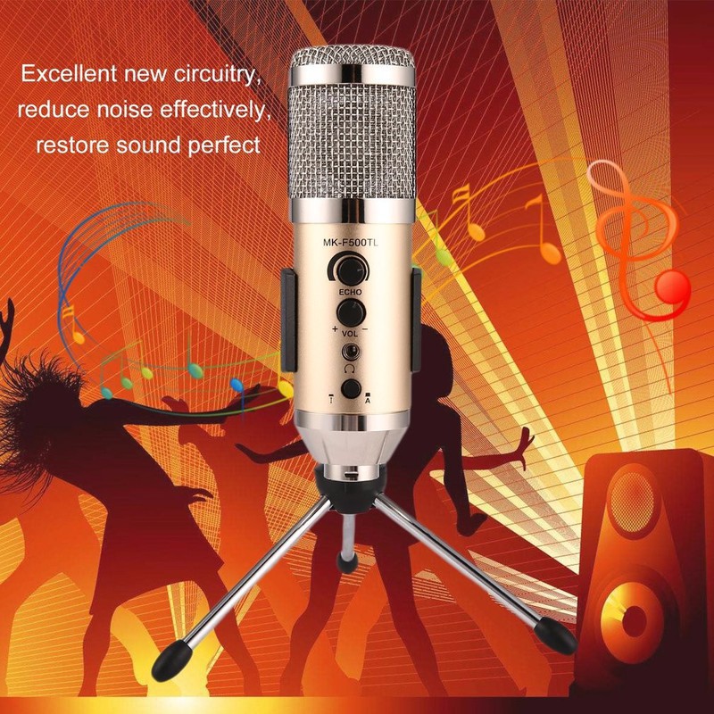 Microphone thu âm MK-F500TL hát karaoke không cần sound card