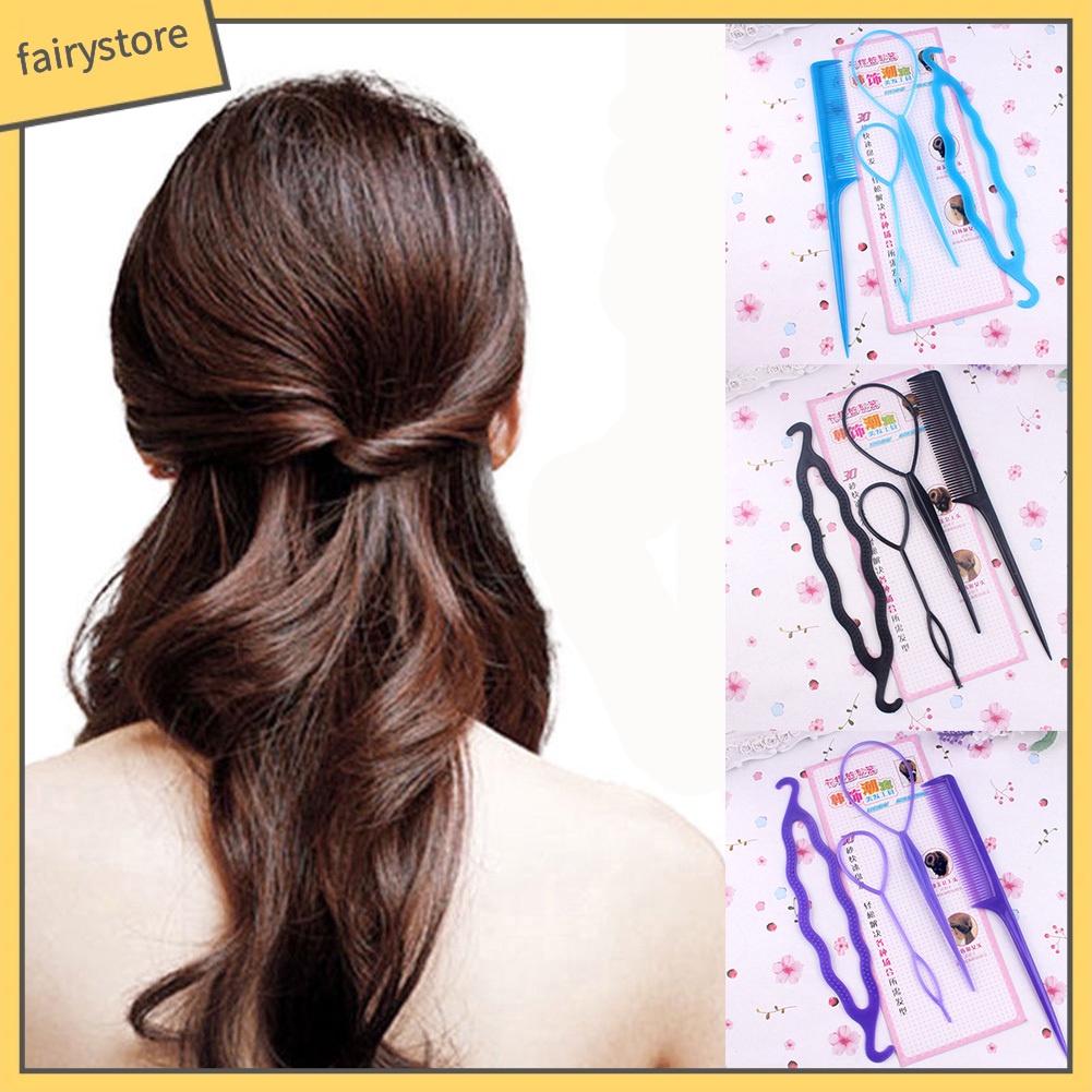 Set 4 Dụng Cụ Tạo Kiểu Tóc Thời Trang Cho Nữ