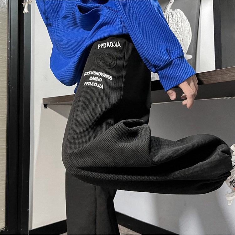 Quần ống rộng Lưng Cao Thời Trang Hàn Quốc Cho Nam Nữ