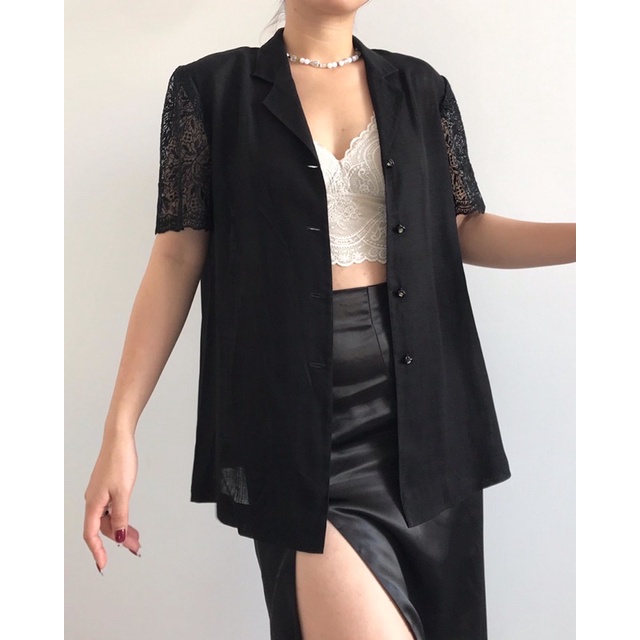Blazer ngắn tay freesize sm