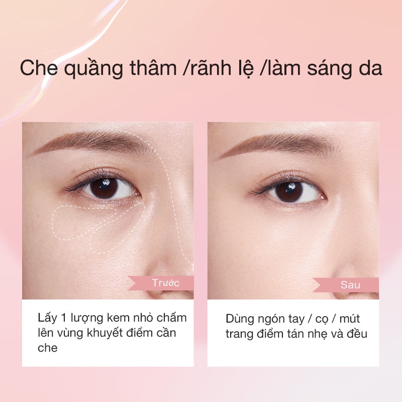 Kem Che Khuyết Điểm Pink Bear Dạng Lỏng Dưỡng Ẩm Và Giúp Làn Da Trông Hoàn Hảo | BigBuy360 - bigbuy360.vn