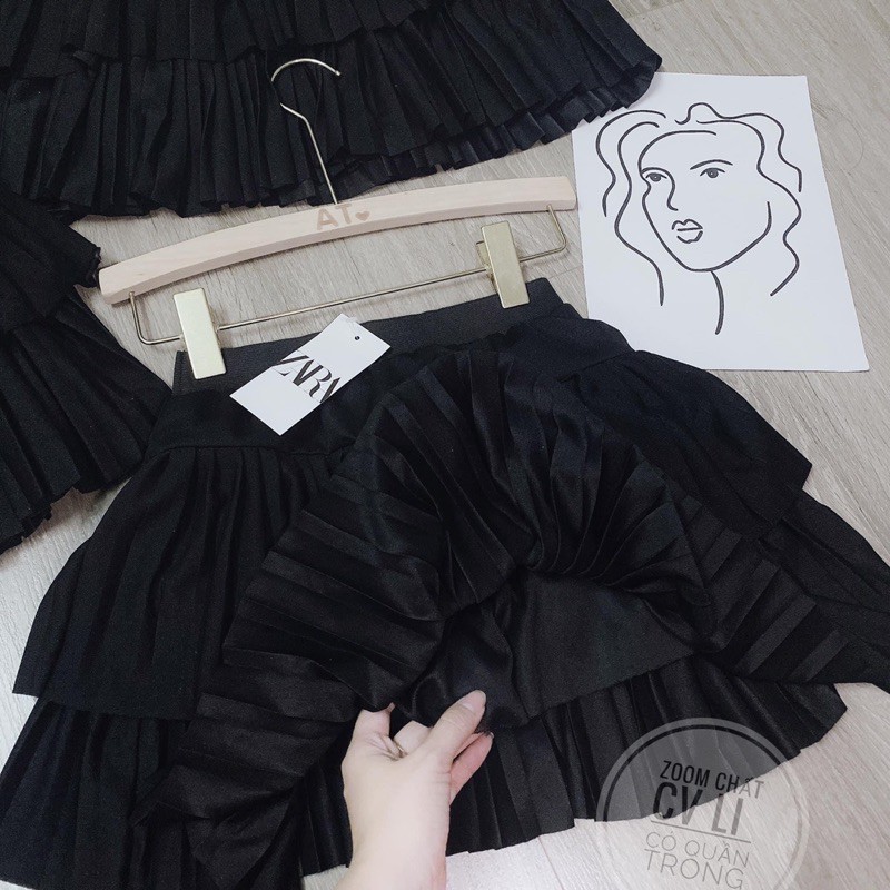 Chân Váy Xếp Ly Tầng Ngắn , Tongkhochitue | BigBuy360 - bigbuy360.vn