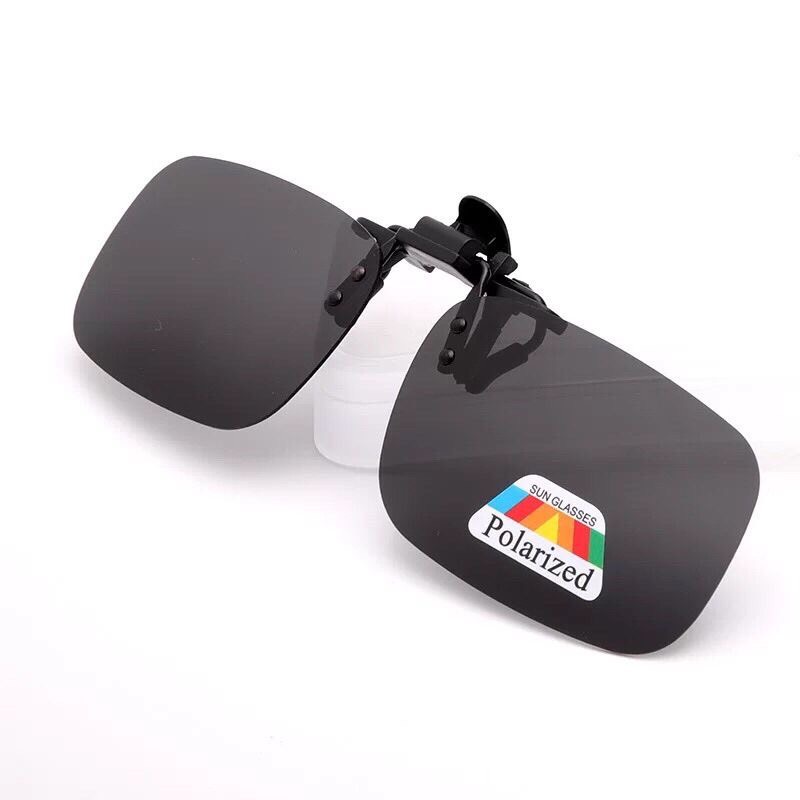 [Sales Sốc] Mắt kính mát kính râm kẹp cho người cận, mắt kính phân cực dạng kẹp chống UV dùng cho lái xe, câu cá