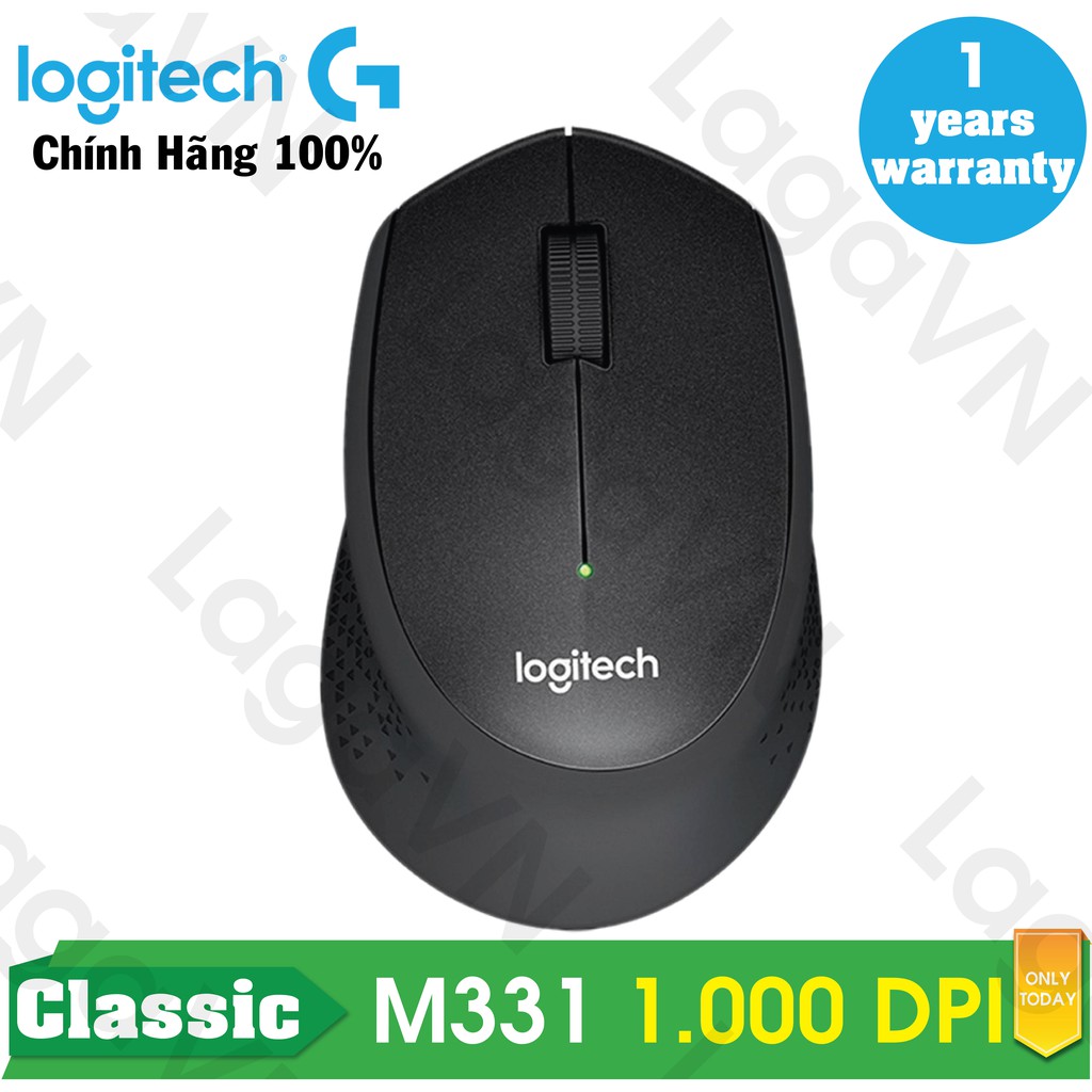 [Freeship toàn quốc từ 50k] Chuột không dây Logitech M331 Wireless Silent (Đen)