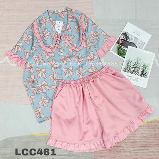Đồ Bộ Pijama - BỘ LỤA SATIN CỘC- ĐÙI SIÊU HOT