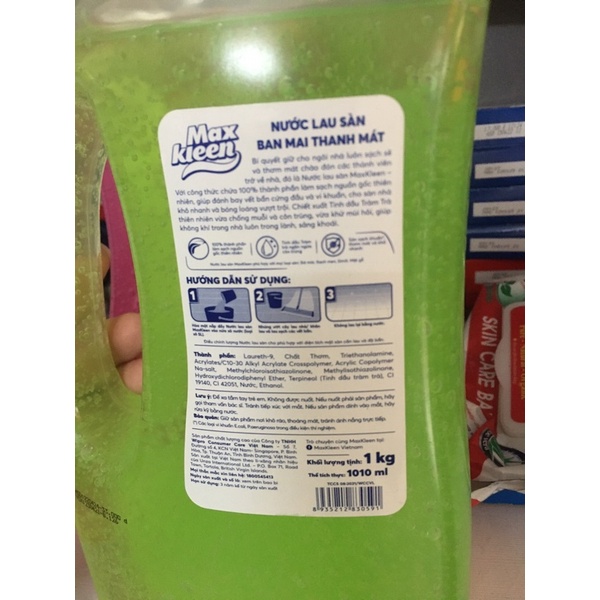 Chai nước lau sàn Maxkleen 1kg