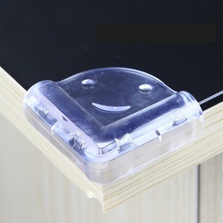 Bộ 4 Miếng bọc góc bàn, che cạnh bàn, bọc góc, tủ, gường, nẹp góc SILICON trong suốt chống va đập