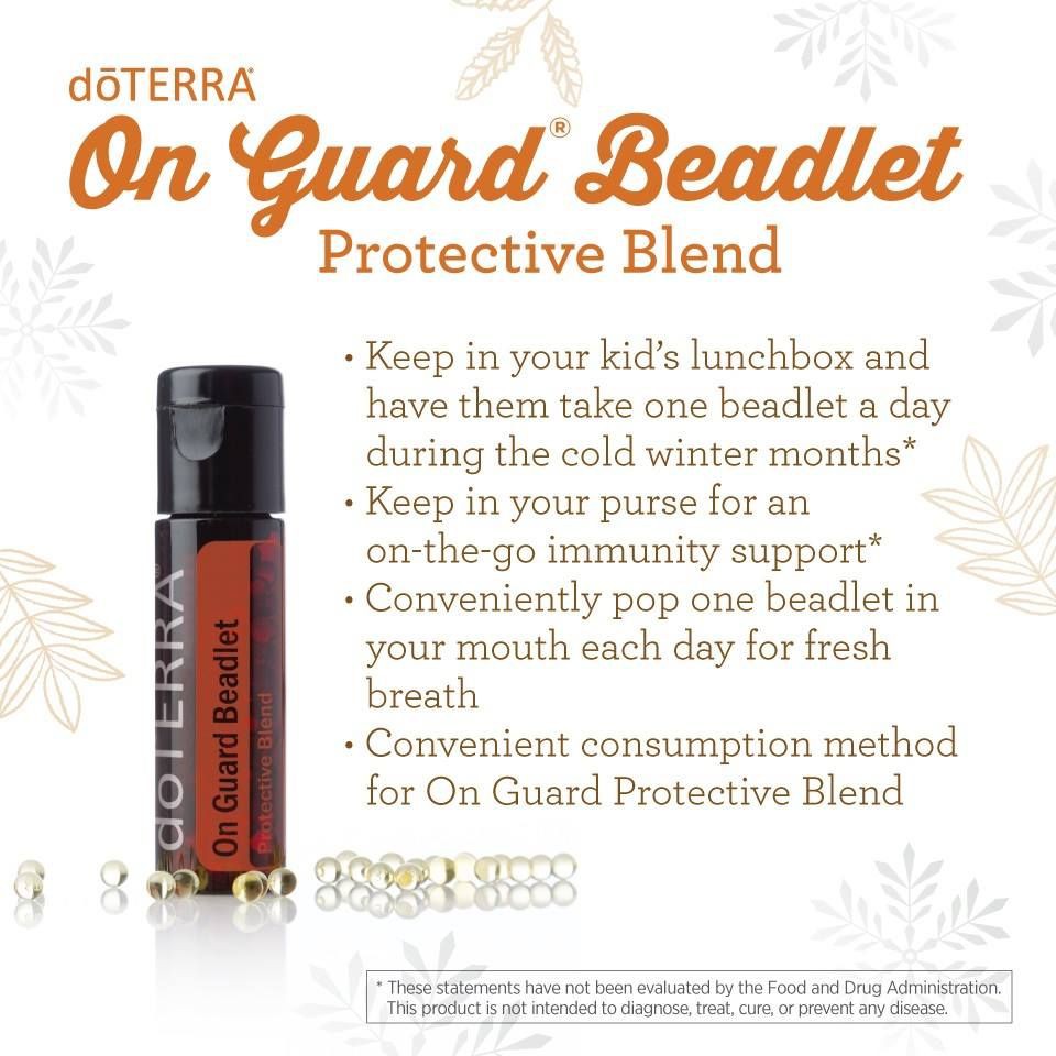 Tinh dầu bảo vệ Onguard doTERRA viên ngậm On Guard® Beadlet hộp 125 viên