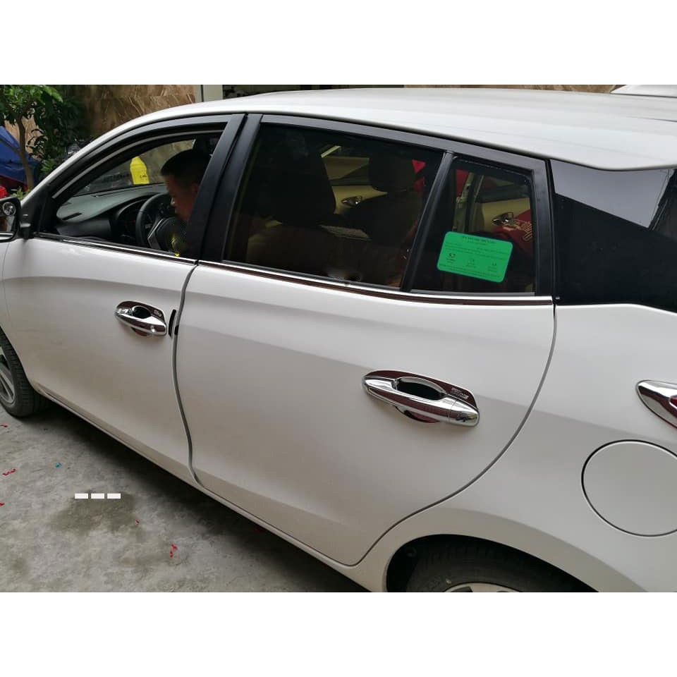 Ốp tay hõm cửa xe Toyota Yarris 2019 2020 2021 mạ crom cao cấp