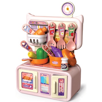 Bộ Đồ Chơi Nấu Ăn Mini Xoay 360 Độc Đáo Cho Bé