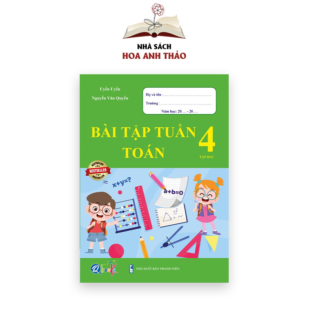 Sách - Bài tập tuần Toán và Tiếng Việt lớp 4 học kỳ 2 Bộ 2 quyển