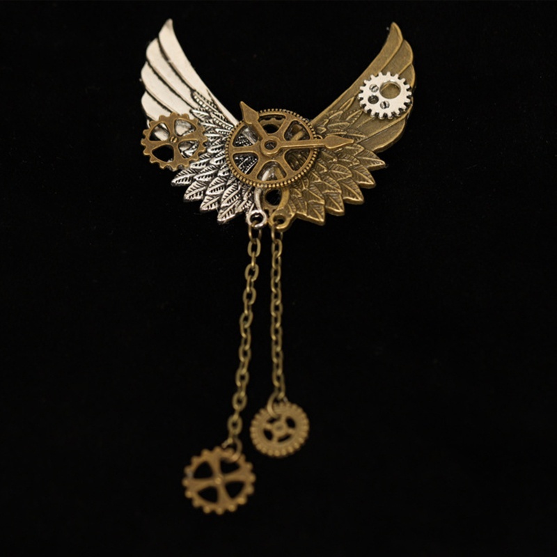 Ghim Cài Áo Hình Bánh Răng Phong Cách Steampunk Cho Nam Và Nữ