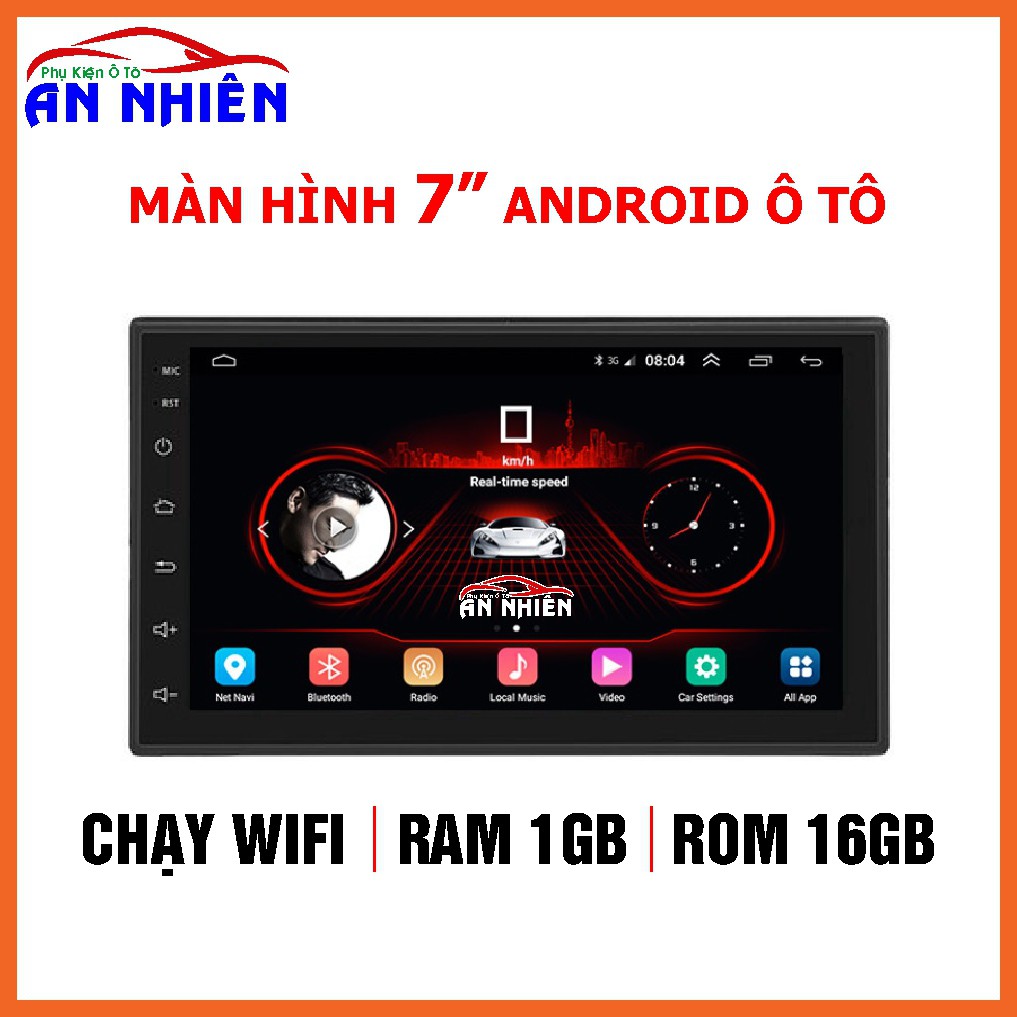 ĐẦU MÀN HÌNH ANDROID Ô TÔ 7 INCH CHẠY SIM 4G HOẶC WIFI TIỆN LỢI, LẮP CHUNG CHO MỌI DÒNG Ô TÔ XE HƠI