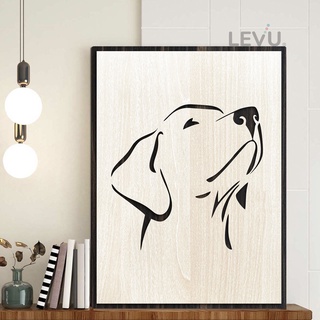 Tranh treo tường tuổi Tuất biểu tượng hình con Chó 12 con giáp LEVU DV11