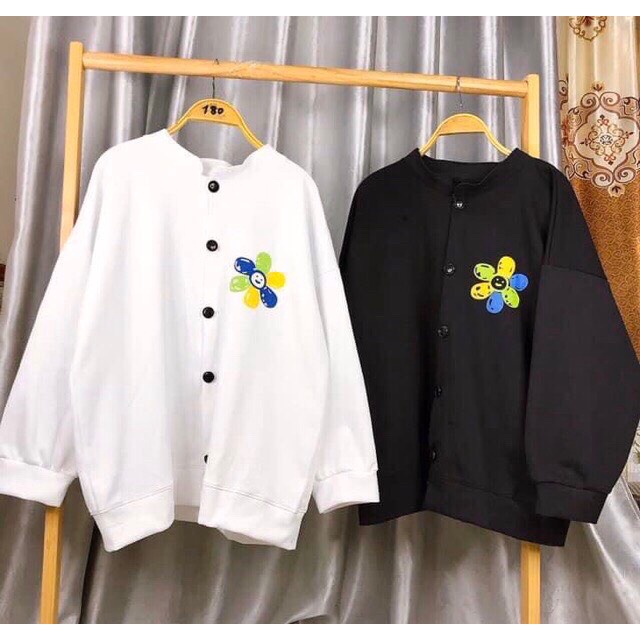 [ẢNH THẬT] ÁO CADIGAN, ÁO KHOÁC NHẸ NAM NỮ IN HOA CÚC MAISON UNISEX T&T SHOP | BigBuy360 - bigbuy360.vn