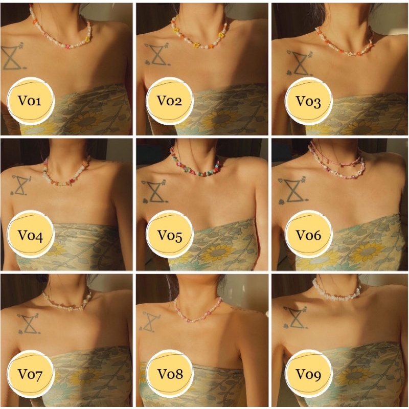 Vòng cổ - vòng đeo eo kết hạt