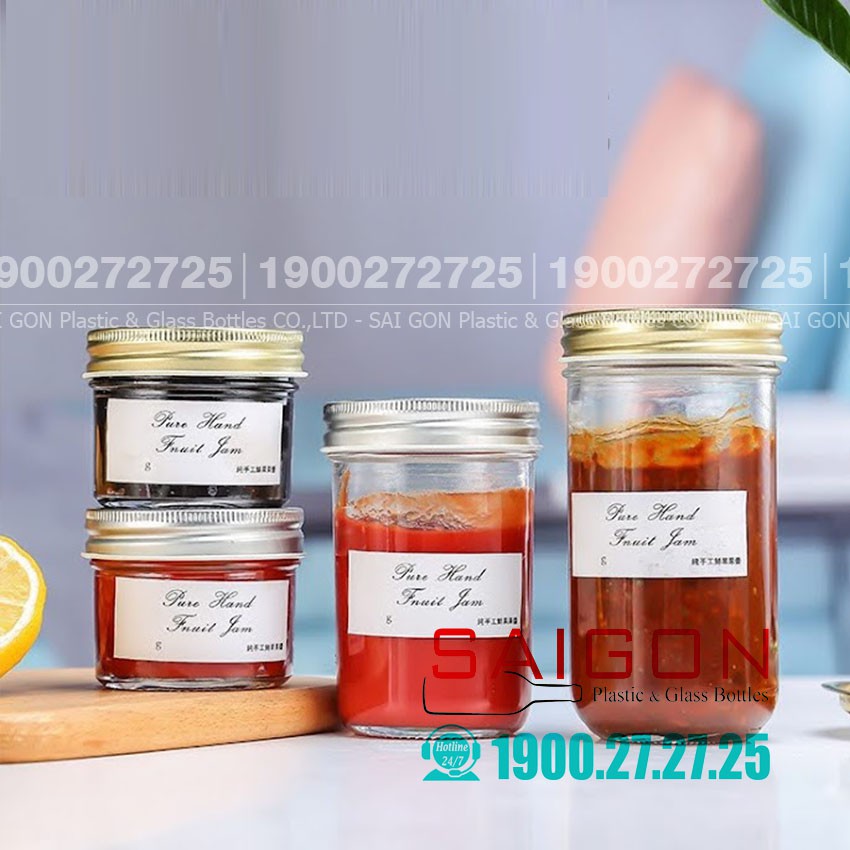 Hũ Thủy Tinh Đái nhỏ JD nắp nhôm | Hũ Gia Vị Thủy Tinh , Tùy chọn Dung Tích