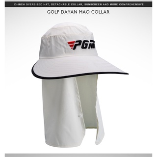 Mũ khẩu trang golf vành rộng chống nắng, chống uv chính hãng pgm mz008