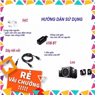 [Hàng Có Sẵn] USB Bluetooth Chuyển Đổi Loa Thường Thành Loa Bluetooth Gọn Nhẹ (v2.0)
