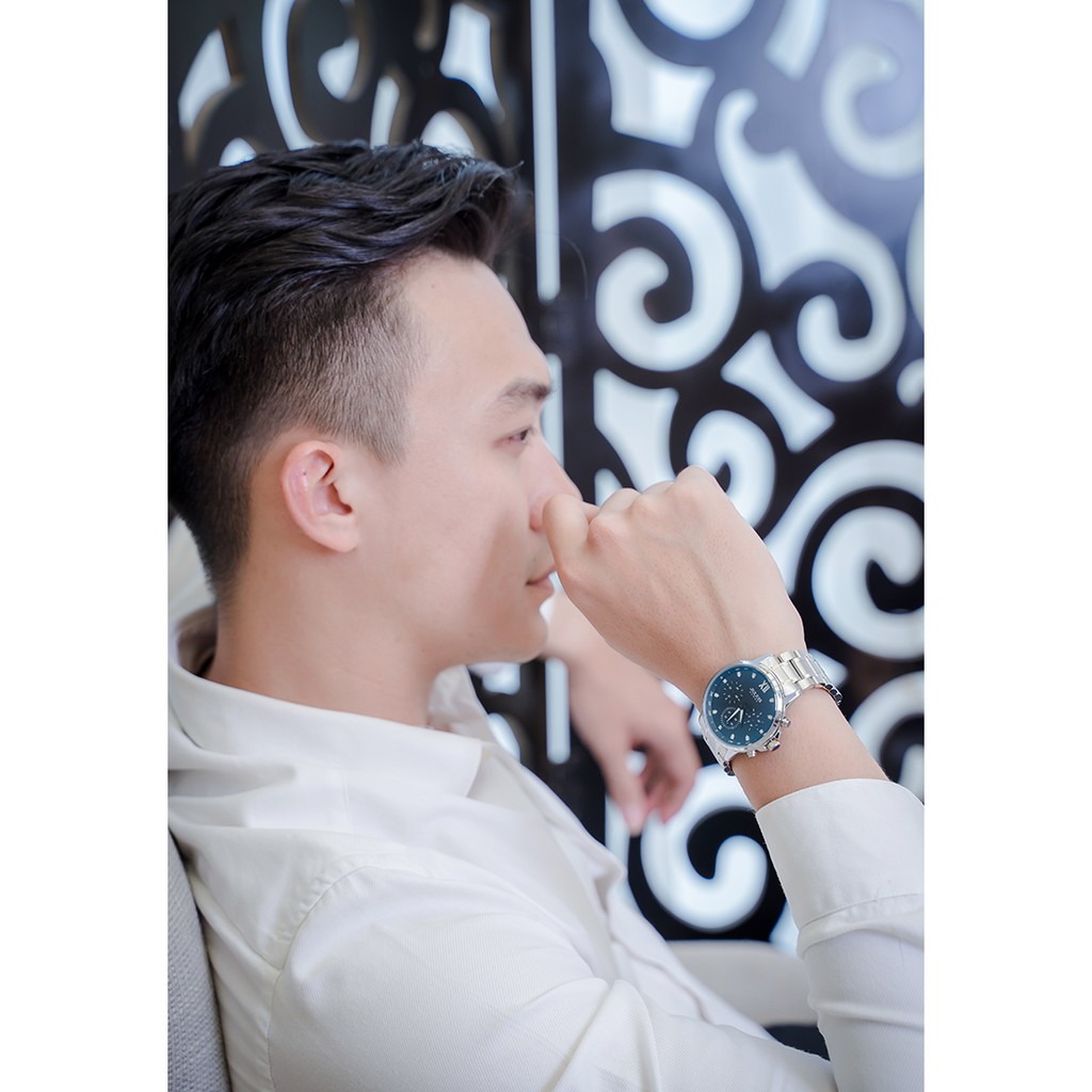 [Mã FABRR5503 giảm 20% đơn 249K] Đồng Hồ Nam JAH-113B Julius Homme Hàn Quốc Dây Thép (Xanh)