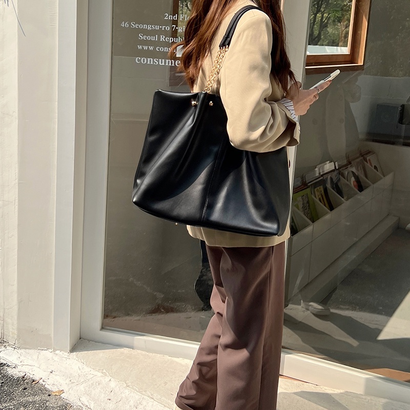 Túi Xách Da Mềm Sức Chứa Lớn Phong Cách Hàn Quốc Cho Nữ