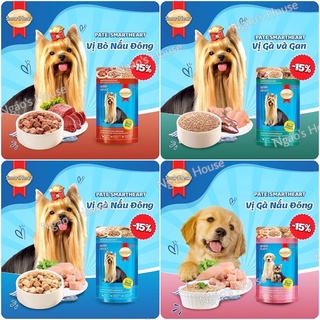 Pate SmartHeart cho chó mọi lứa tuổi gói 130g