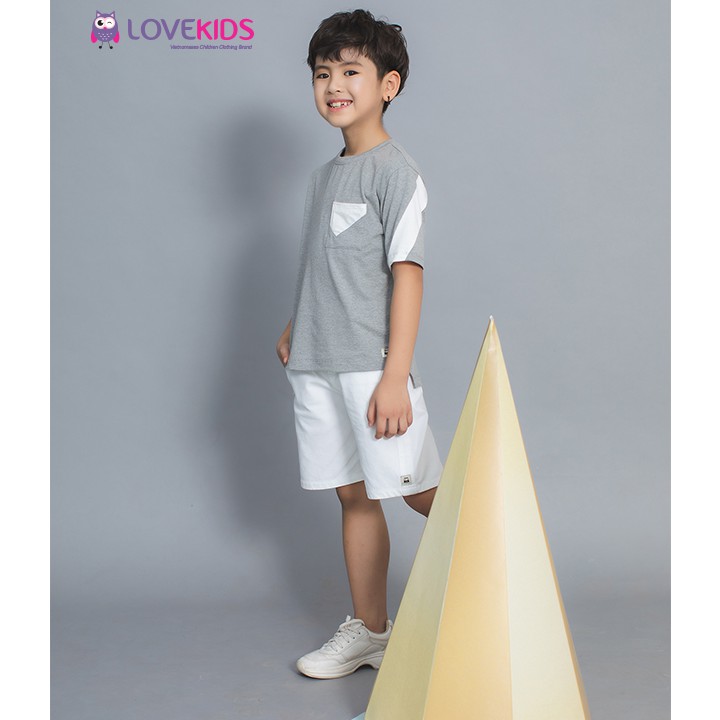 Quần short kaki trắng LK0340 - Lovekids