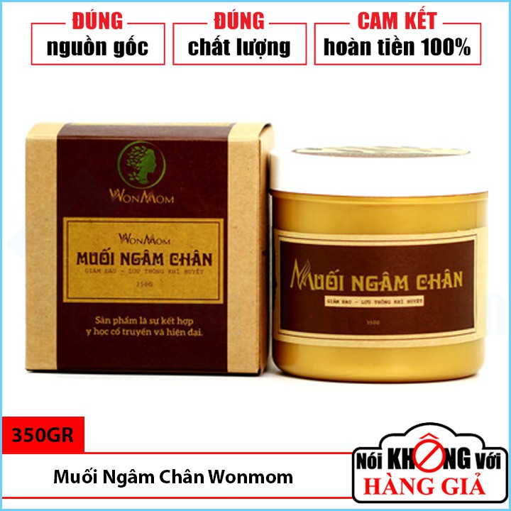 Muối Thảo Dược Ngâm Chân Giảm Đau Nhức, Lưu Thông Khí Huyết 350gr - Wonmom