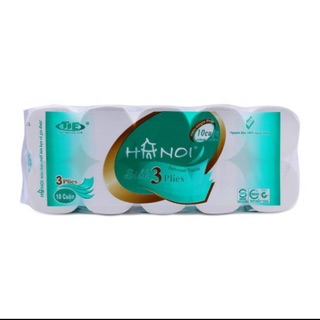 Giấy vệ sinh Hà nội không lõi 3lop 10 cuộn