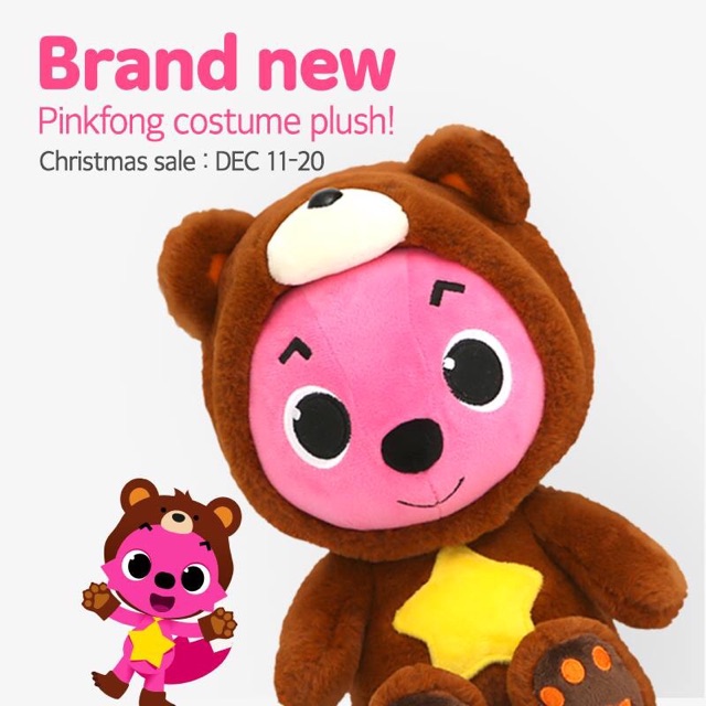 Cáo bông pinkfong  phiên bản cosplay costume plush