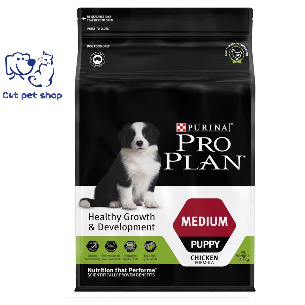 Thức ăn chó Purina Pro Plan Mini &amp;Small puppy ,Adult - thức ăn cho chó con vóc trung bình bao 2.5kg