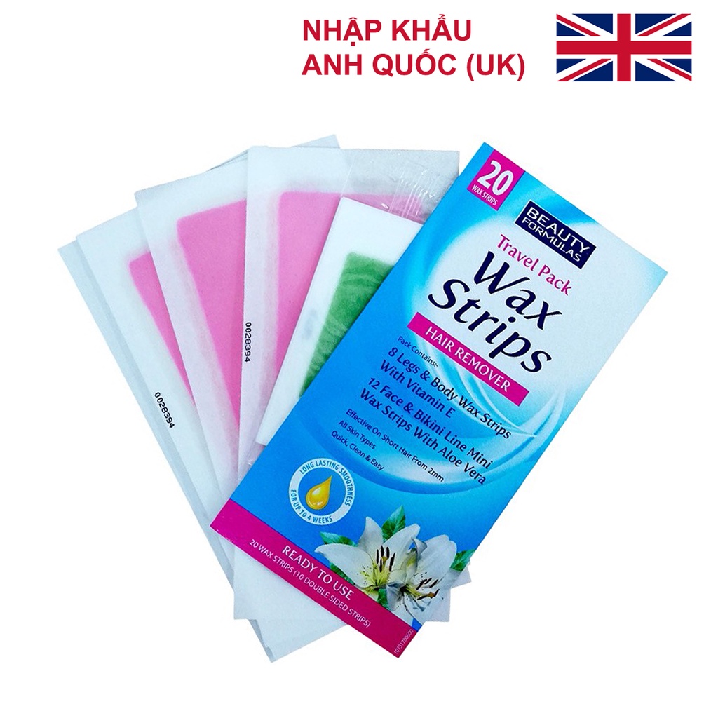 [BÁN SỈ] Miếng dán tẩy lông du lịch Beauty Formulas (20 miếng) | BigBuy360 - bigbuy360.vn