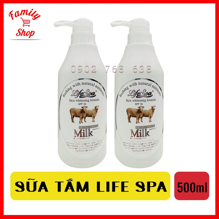 Sữa tắm trắng da Life Spa