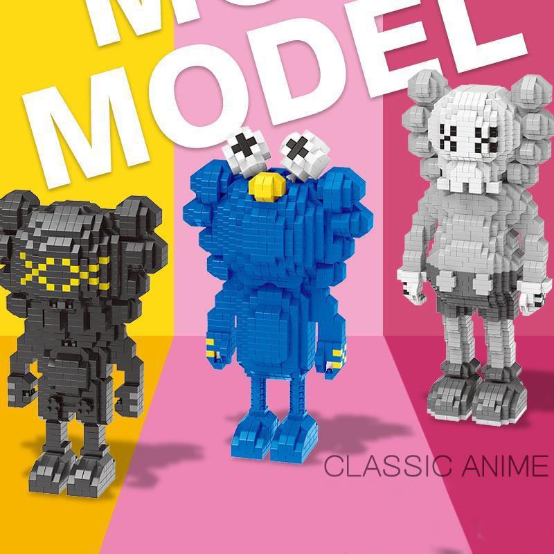 Bộ đồ chơi Lego Kaws mini mẫu xếp hình sáng tạo cho trẻ em Hot trend