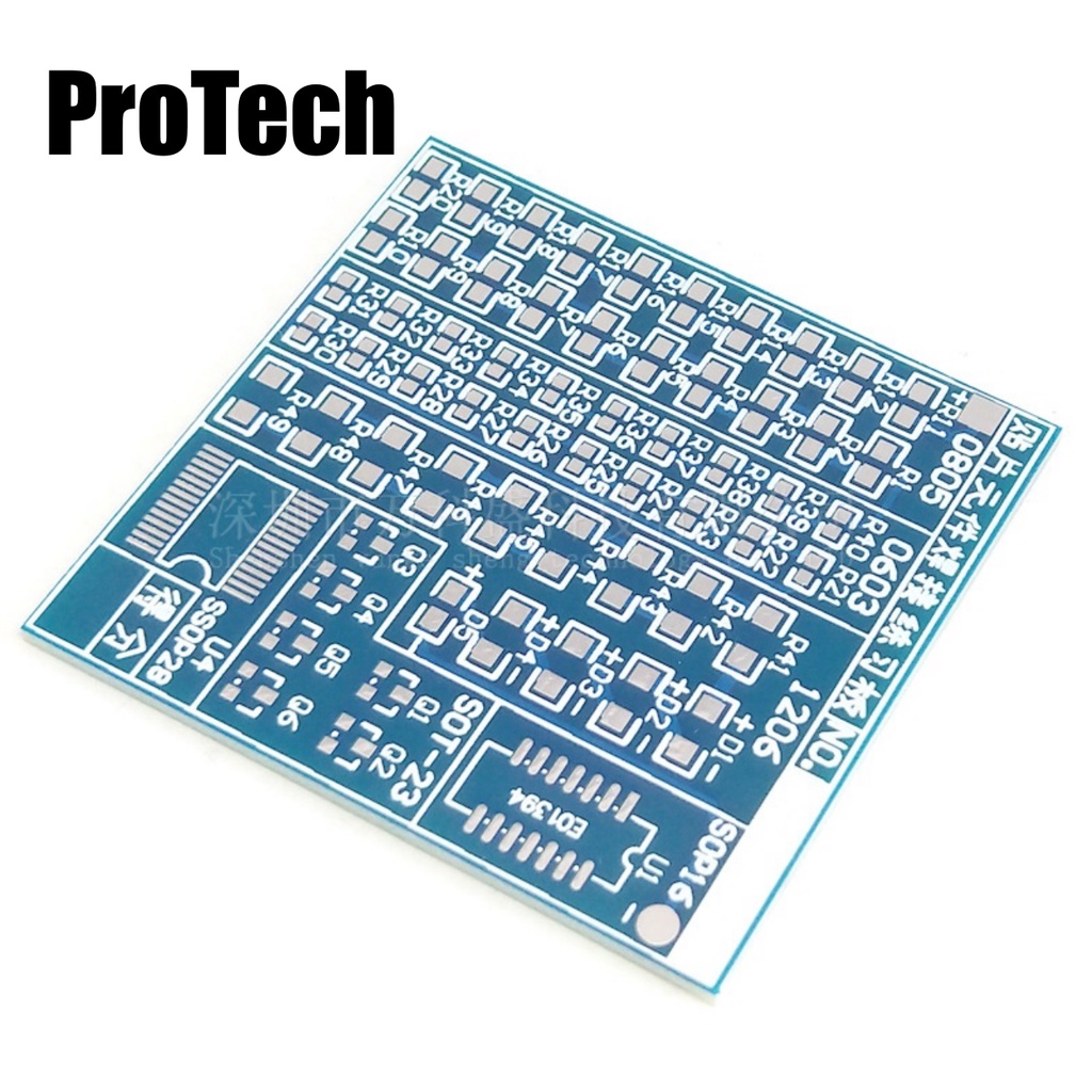 Bảng mạch thực hành hàn linh kiện, tập hàn linh kiện dán SMD